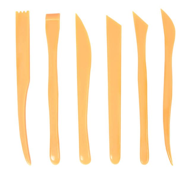 Boetseerspatel Conda set à 6 stuks 20 cm plastic