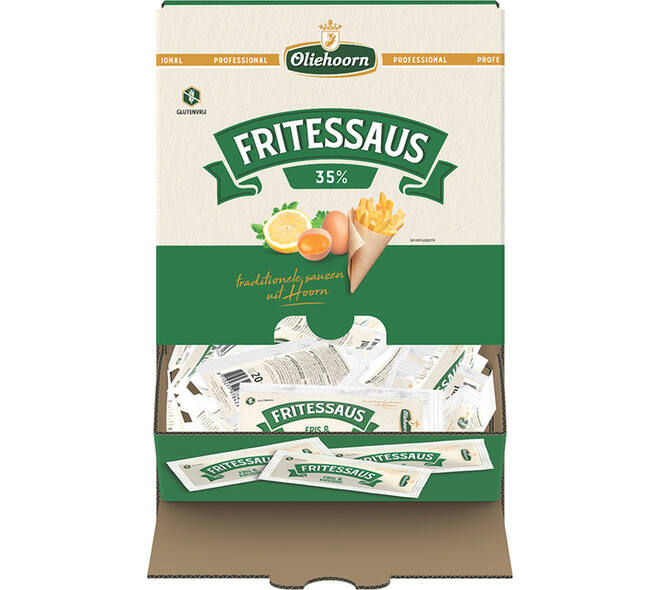 Fritessaus Oliehoorn 35% glutenvrij sachet 198x20ml