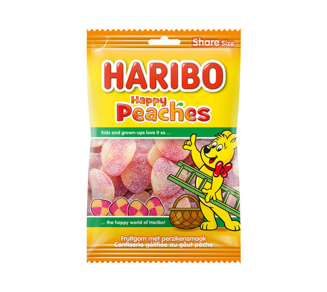 Snoep Haribo Perziken zak 250gr