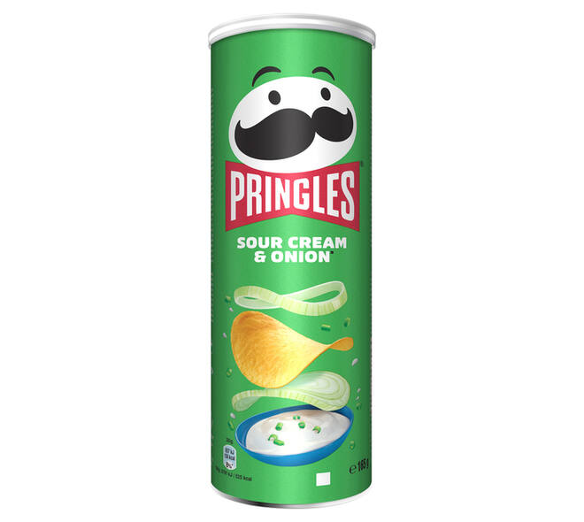 Chips Pringles sour cream onion 165gr
