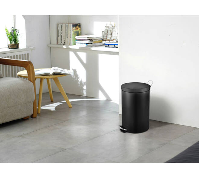 Pedaalemmer Vepa Bins 12 liter zwart