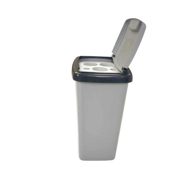 Afvalbak Vepa Bins bekerinzet 5-gaats 50 liter grijs