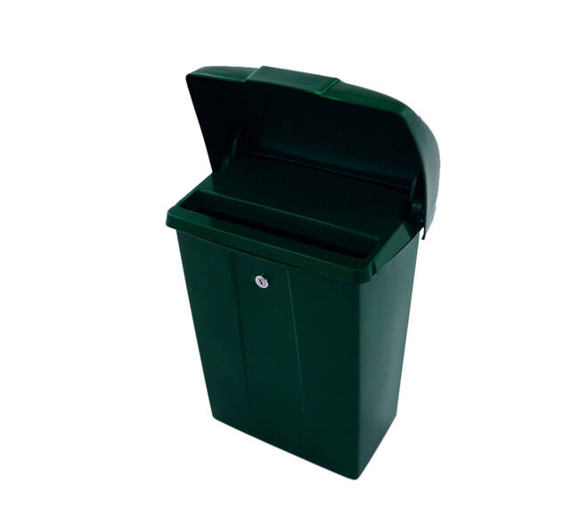 Brievenbus Vepa Bins met klep kunststof groen