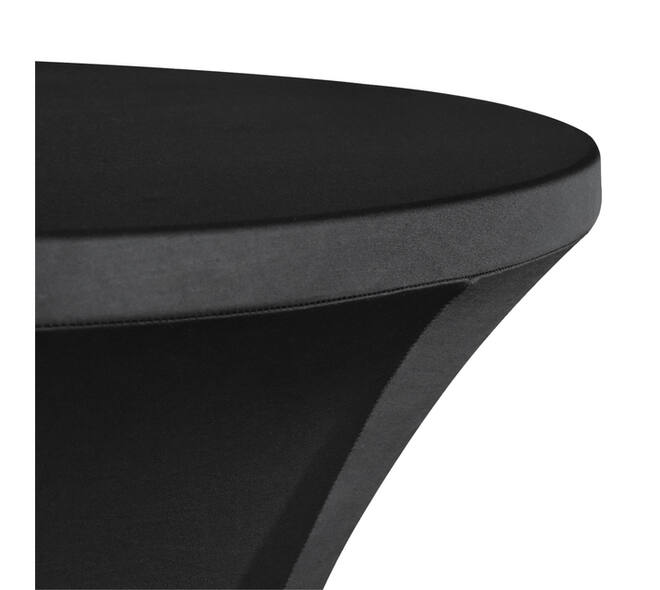 Tafelrok BRASQ voor statafel 80cm zwart