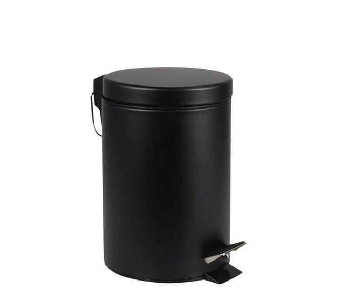 Pedaalemmer BRASQ 12 liter zwart