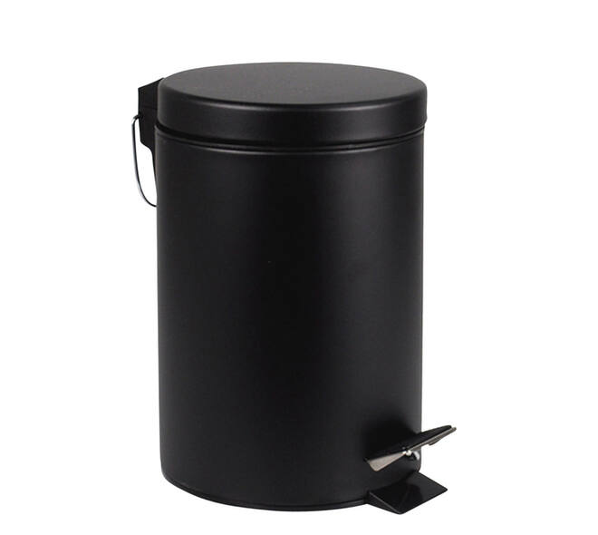 Pedaalemmer BRASQ 20 liter zwart