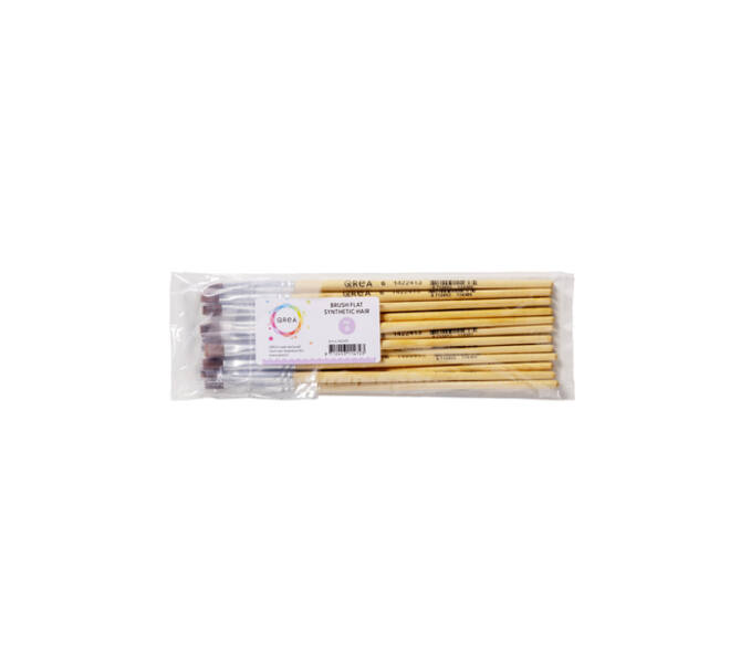 Kwast Qrea synthetisch haar nr 6 breedte 6,4mm