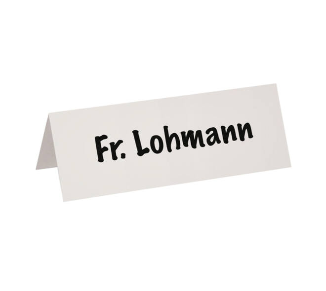 Tafelnaambord MAUL karton 21x7,5cm wit 100 stuks