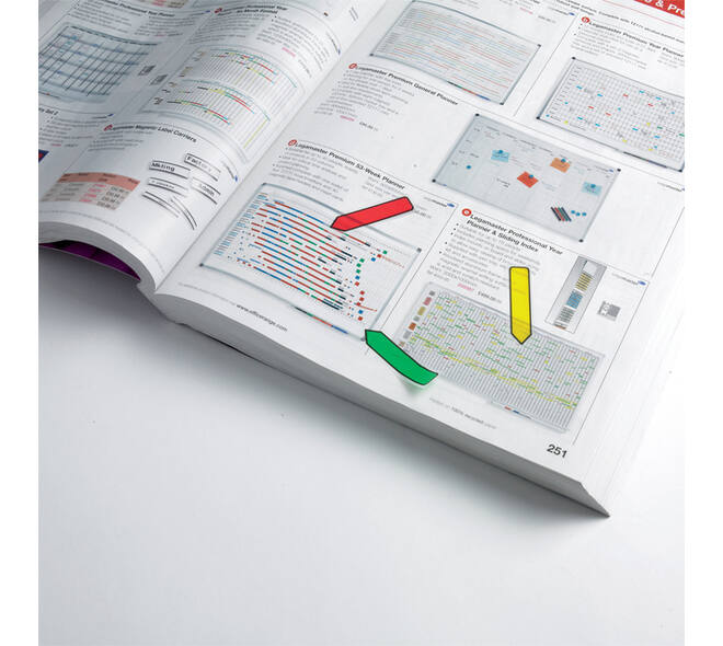Indextabs 3M Post-it 684 12x43mm pijlvorm assorti 100 stuks