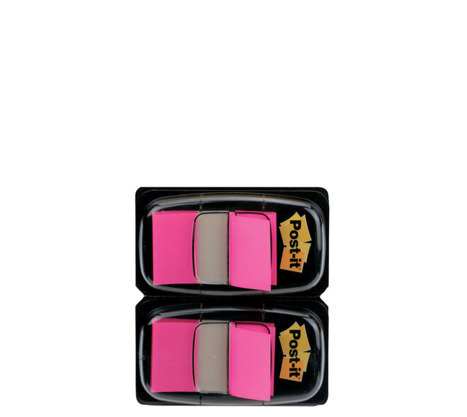 Indextabs 3M Post-it 680 25.4x43.2mm duopack roze 100 vel