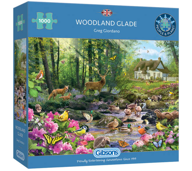 Puzzel Gibsons Woodland Glade 1000 stukjes