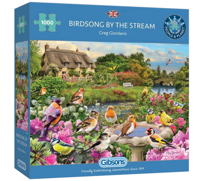 Puzzel Gibsons Birdsong by the Stream 1000 stukjes