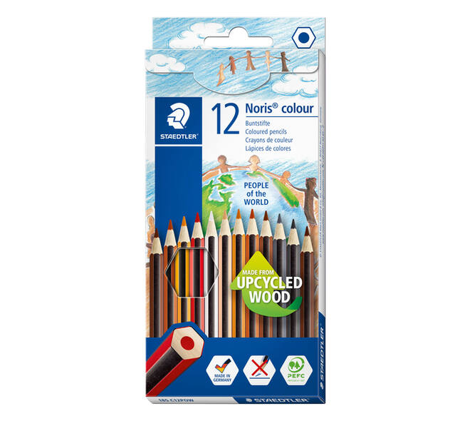 Kleurpotloden Staedtler Noris kleuren People of the World set à 12