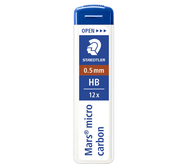 Potloodstift Staedtler Mars Carbon Micro 0.5mm HB 12 stuks