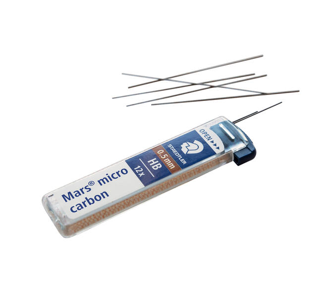 Potloodstift Staedtler Mars Carbon Micro 0.5mm HB 12 stuks