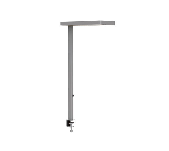 Werkpleklamp tafelklem MAUL Juvis LED beweging- daglichtsensor dimbaar hg 120cm zilver