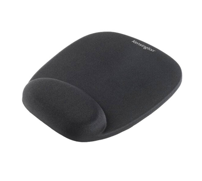 Muismat Kensington met polsondersteuning foam zwart