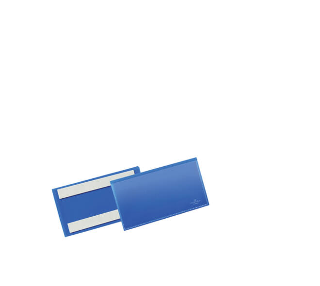 Documenthoes Durable zelfklevend 150x67mm blauw 50 stuks