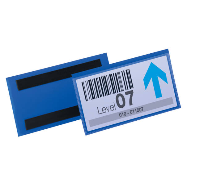 Documenthoes Durable magnetisch 150x67mm blauw 50 stuks
