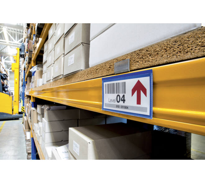 Documenthoes Durable magnetisch 150x67mm blauw 50 stuks