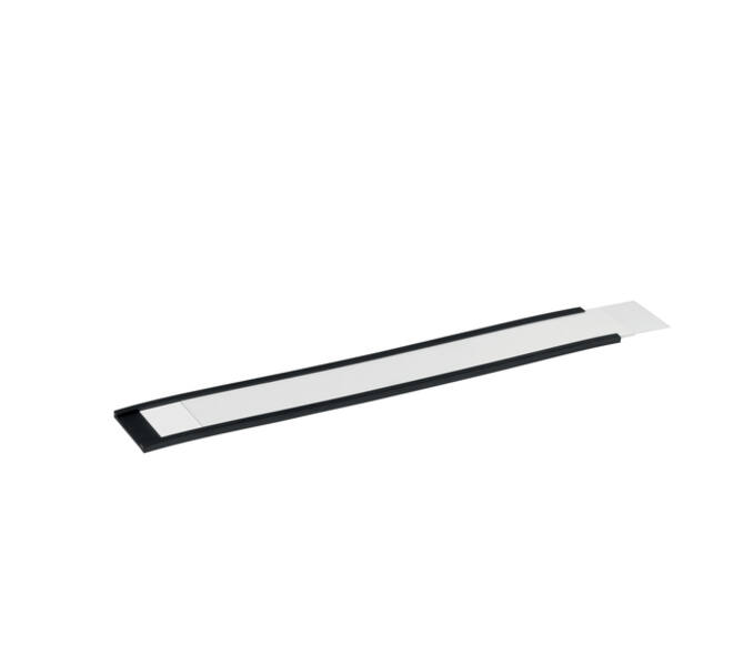 Etikethouder Durable magnetisch 200x30mm antraciet 50 stuks