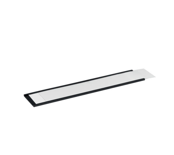 Etikethouder Durable magnetisch 200x40mm antraciet 50 stuks