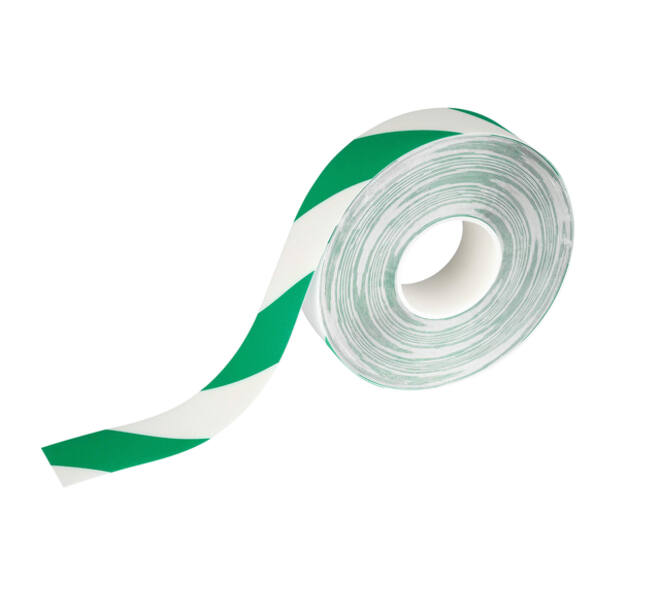 Vloermarkeringstape DURALINE 50mmx30m groen-wit