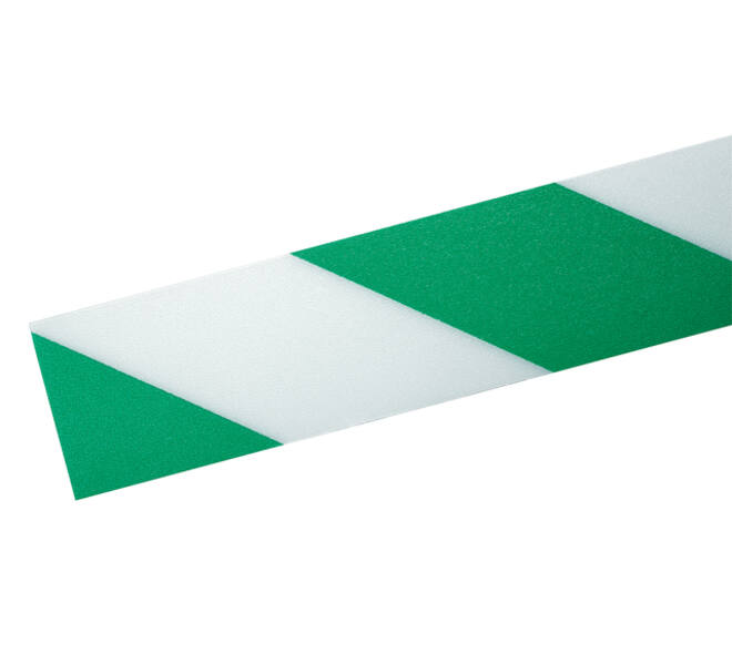 Vloermarkeringstape DURALINE 50mmx30m groen-wit