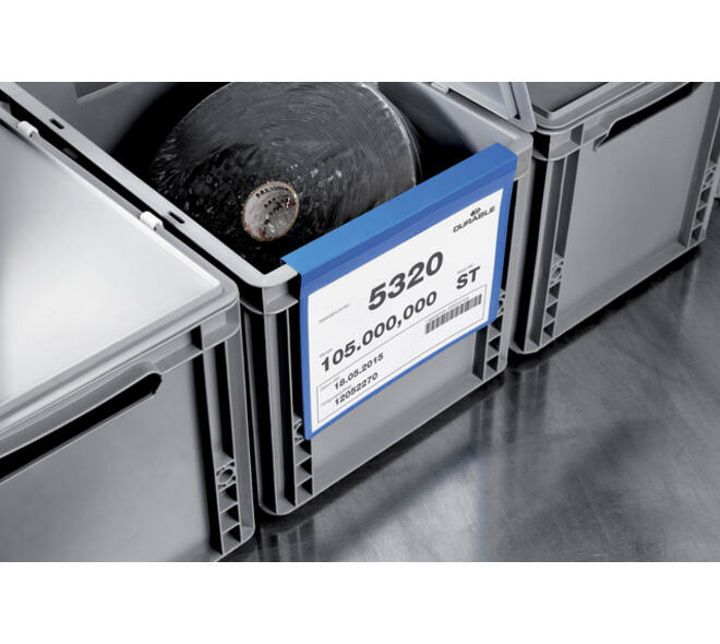 Documenthoes Durable met vouw A5 liggend blauw 50 stuks