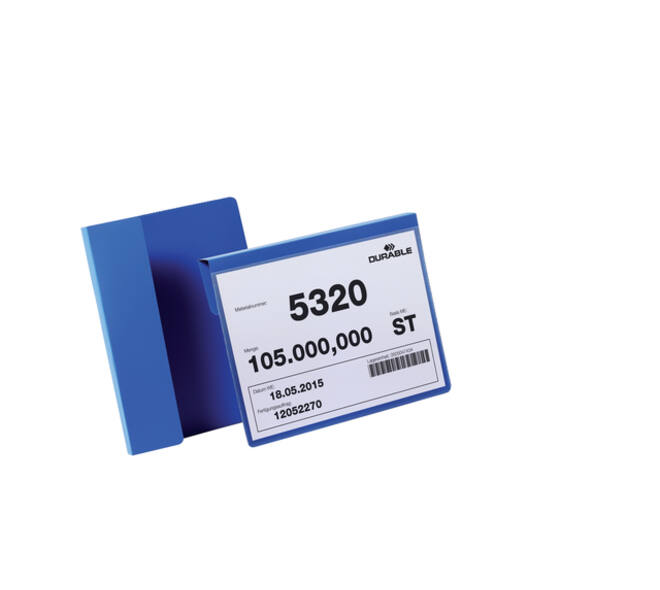 Documenthoes Durable met vouw A5 liggend blauw 50 stuks