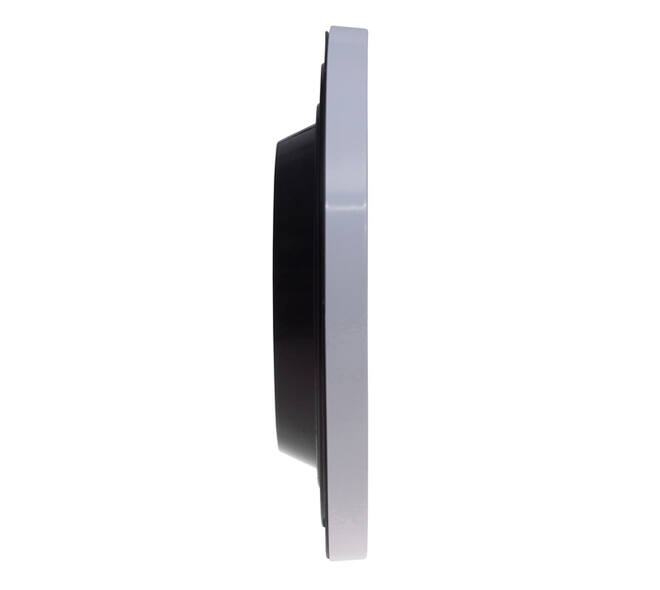 Wandklok MAUL Step RC Ø30x5cm kunststof wit/wit