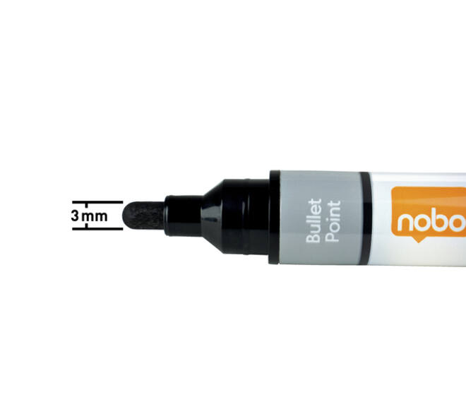 Whiteboardmarker Nobo Liquid ink rond assorti 3mm 10stuks