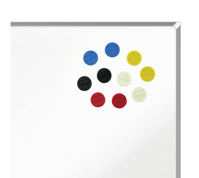 Magneet Nobo 13mm assorti 10 stuks