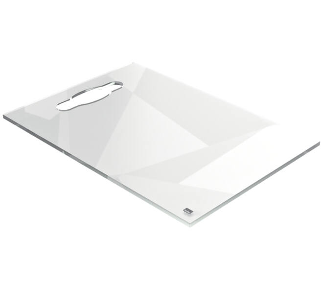 Notitiebord Nobo transparant acryl met handgreep A4
