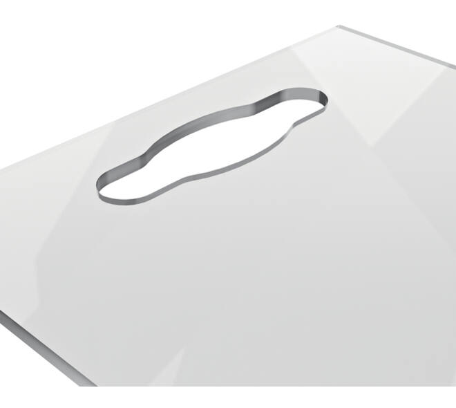 Notitiebord Nobo transparant acryl met handgreep A4