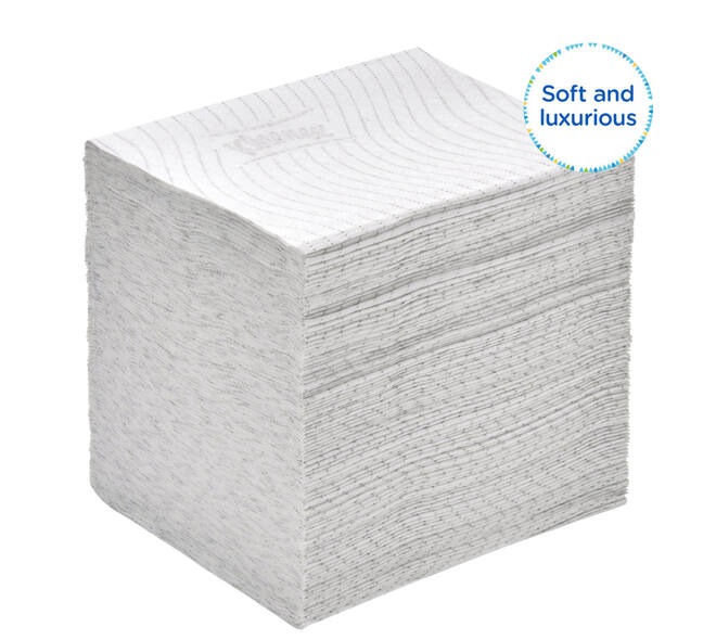 Toiletpapier Kleenex gevouwen 2-laags 110x186mm wit 8408