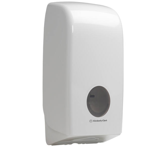 Toiletpapierdispenser Kimberly Clark Aquarius gevouwen wit 6946