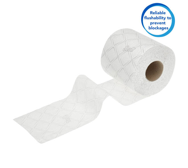 Toiletpapier Scott Essential 2-laags 350 vel wit 8519