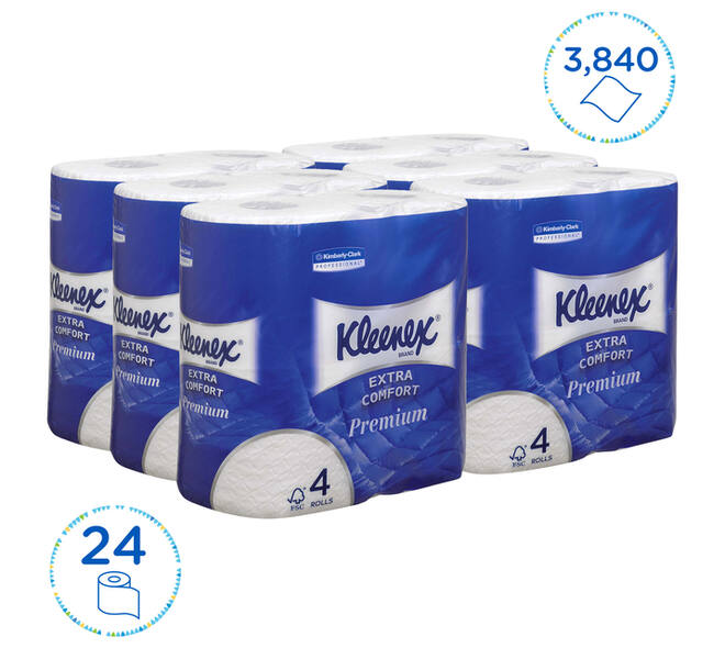 Toiletpapier Kleenex 4-laags 160 vel wit 8484