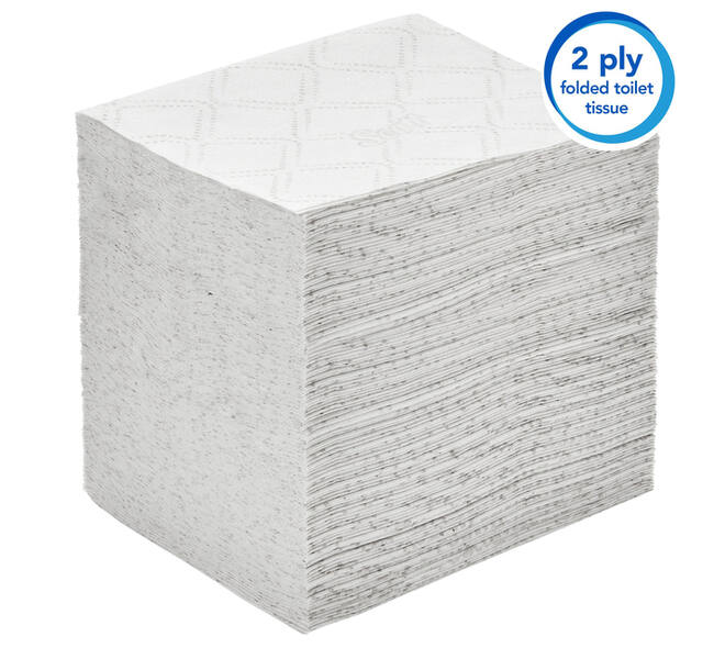Toiletpapier Scott Control gevouwen 2-laags 110x186mm wit 8509