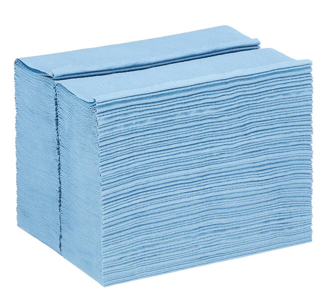 Reinigingsdoek WypAll X80 PowerClean dispenserdoos 1-laags 160 vel blauw 8294