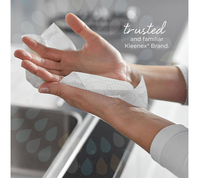 Handdoek Kleenex i-vouw 2-laags 215x212mm 15x186 vel wit 6789