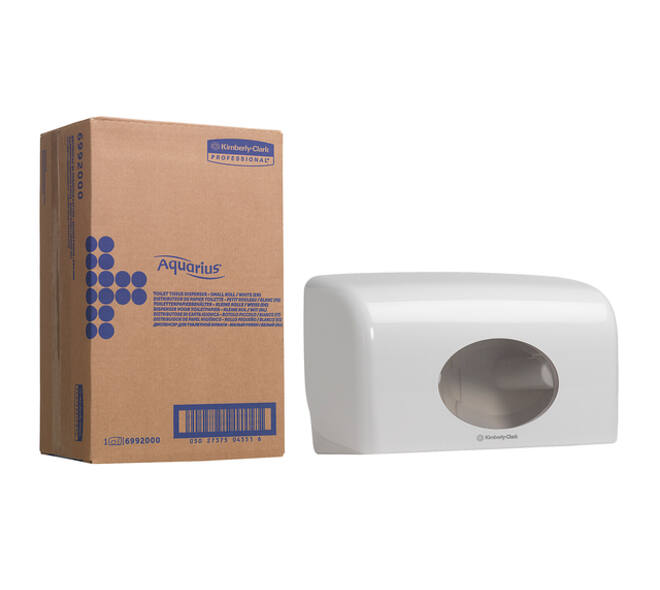Toiletpapierdispenser Kimberly Clark Aquarius duo wit 6992