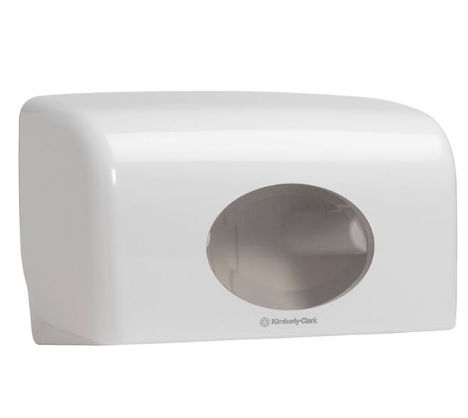 Toiletpapierdispenser Kimberly Clark Aquarius duo wit 6992
