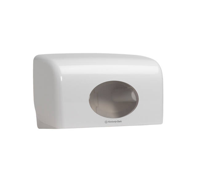 Toiletpapierdispenser Kimberly Clark Aquarius duo wit 6992
