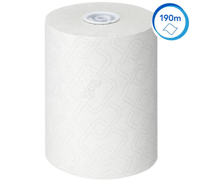 Handdoekrol Scott Essential Slimroll 1-laags 190m wit 6695