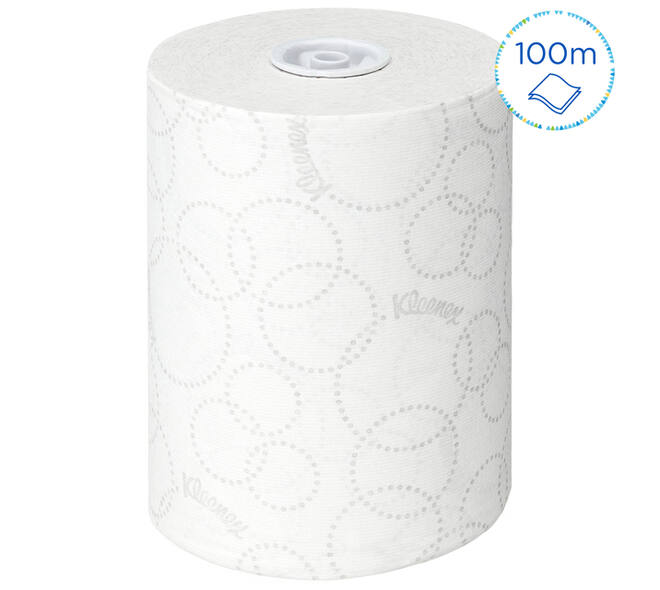 Handdoekrol Kleenex Ultra Slimroll 2-laags 100m wit 6781