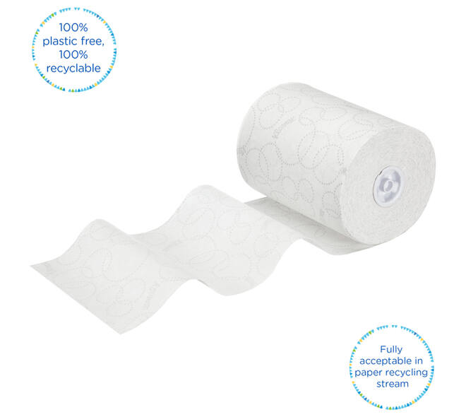 Handdoekrol Kleenex Ultra Slimroll 2-laags 100m wit 6781