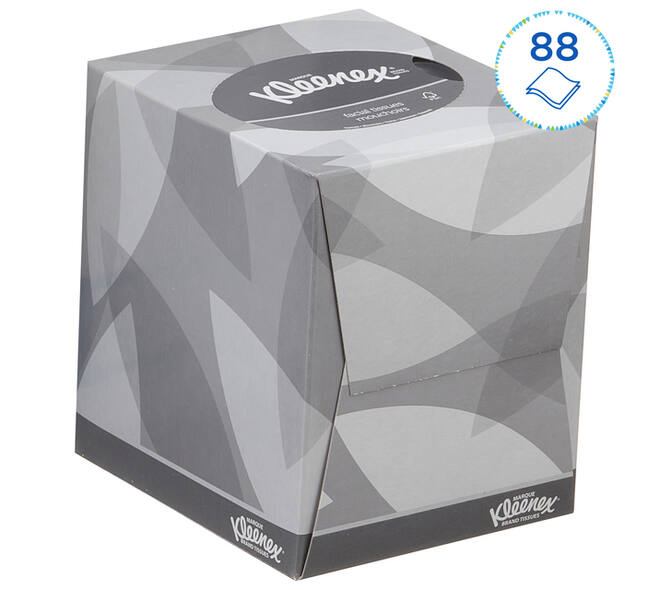 Facial tissues Kleenex kubus 2-laags 88 vel wit 8834