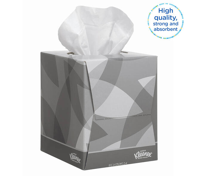 Facial tissues Kleenex kubus 2-laags 88 vel wit 8834